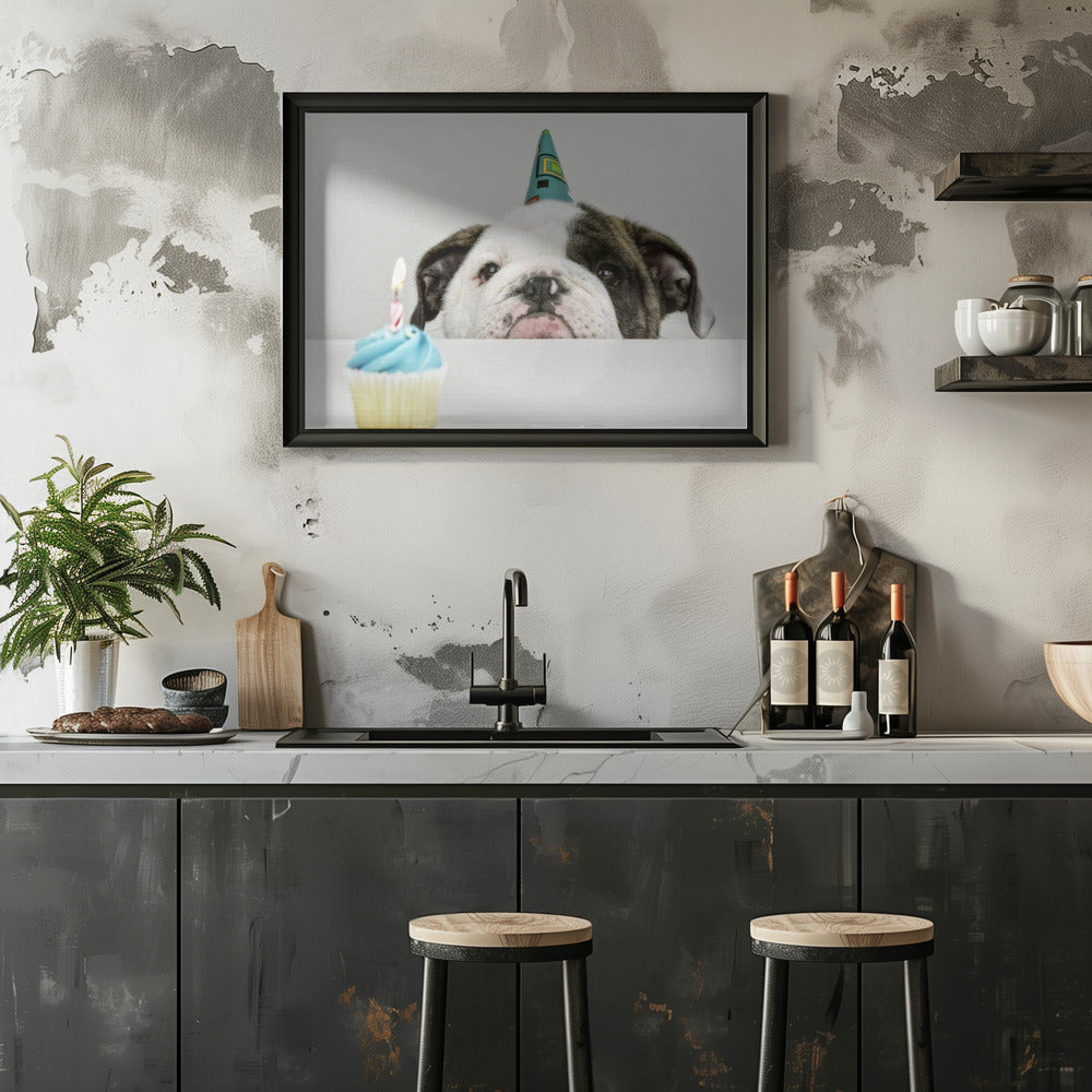 A Little Birthday - Stretched Canvas, Poster or Fine Art Print I Heart Wall Art