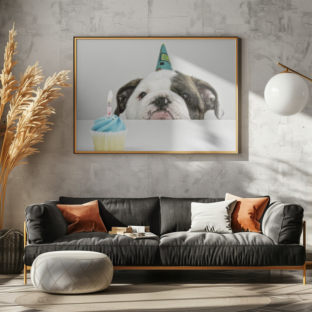A Little Birthday - Stretched Canvas, Poster or Fine Art Print I Heart Wall Art