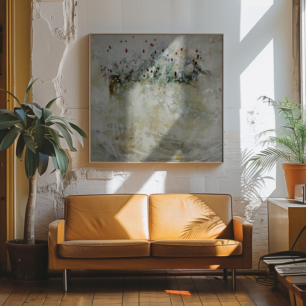 A new day - Square Stretched Canvas, Poster or Fine Art Print I Heart Wall Art