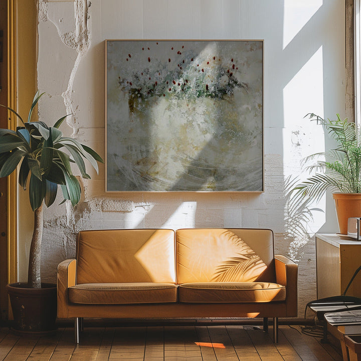 A new day - Square Stretched Canvas, Poster or Fine Art Print I Heart Wall Art