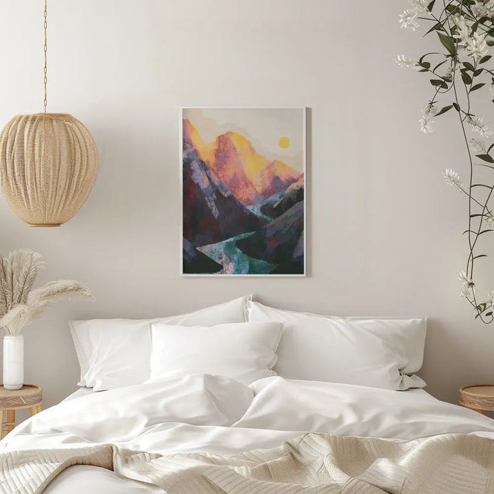 A Painted Land - Stretched Canvas, Poster or Fine Art Print I Heart Wall Art