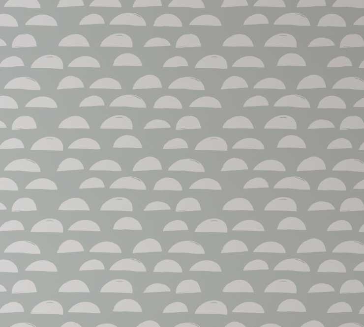 A Passing Thought -  Soft Grey White  Peel and Stick Removable Wallpaper I Heart Wall Art Australia 
