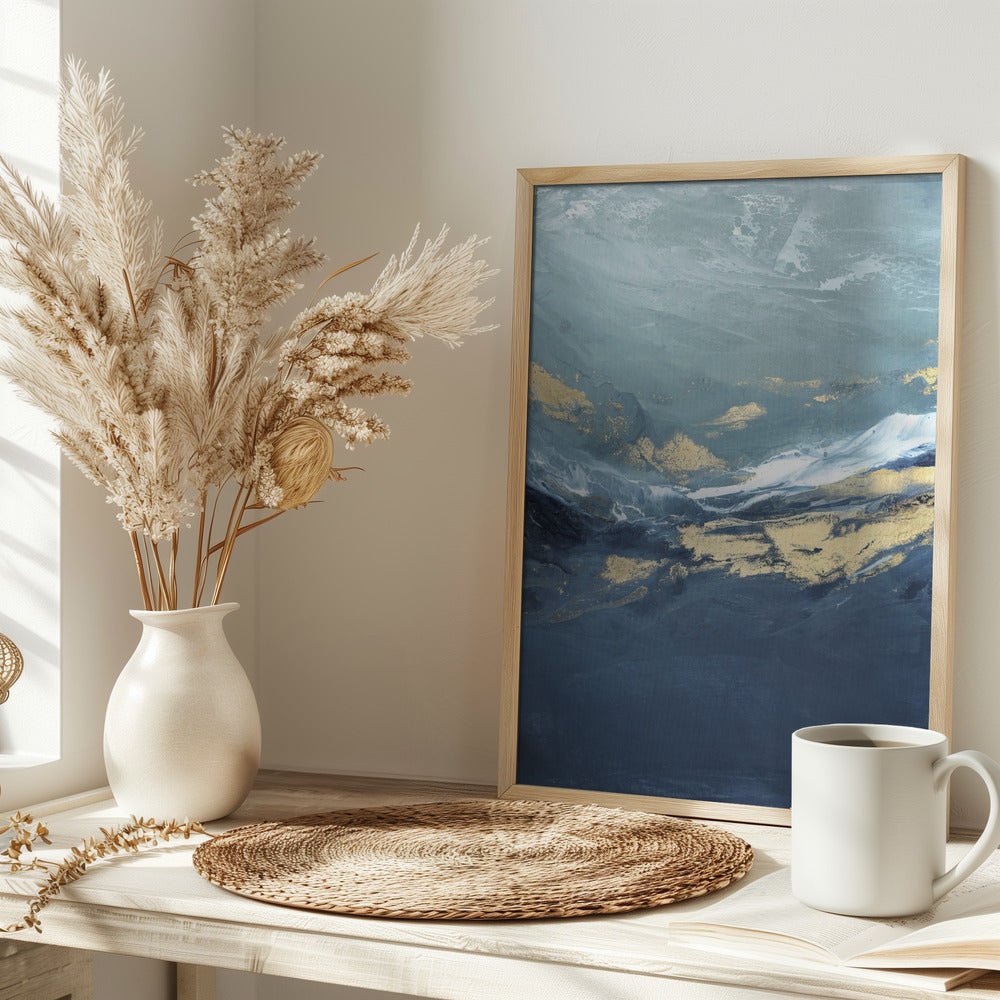 A Peaceful Seascape - Stretched Canvas, Poster or Fine Art Print - I Heart Wall Art - Poster Print, Canvas Print or Framed Art Print