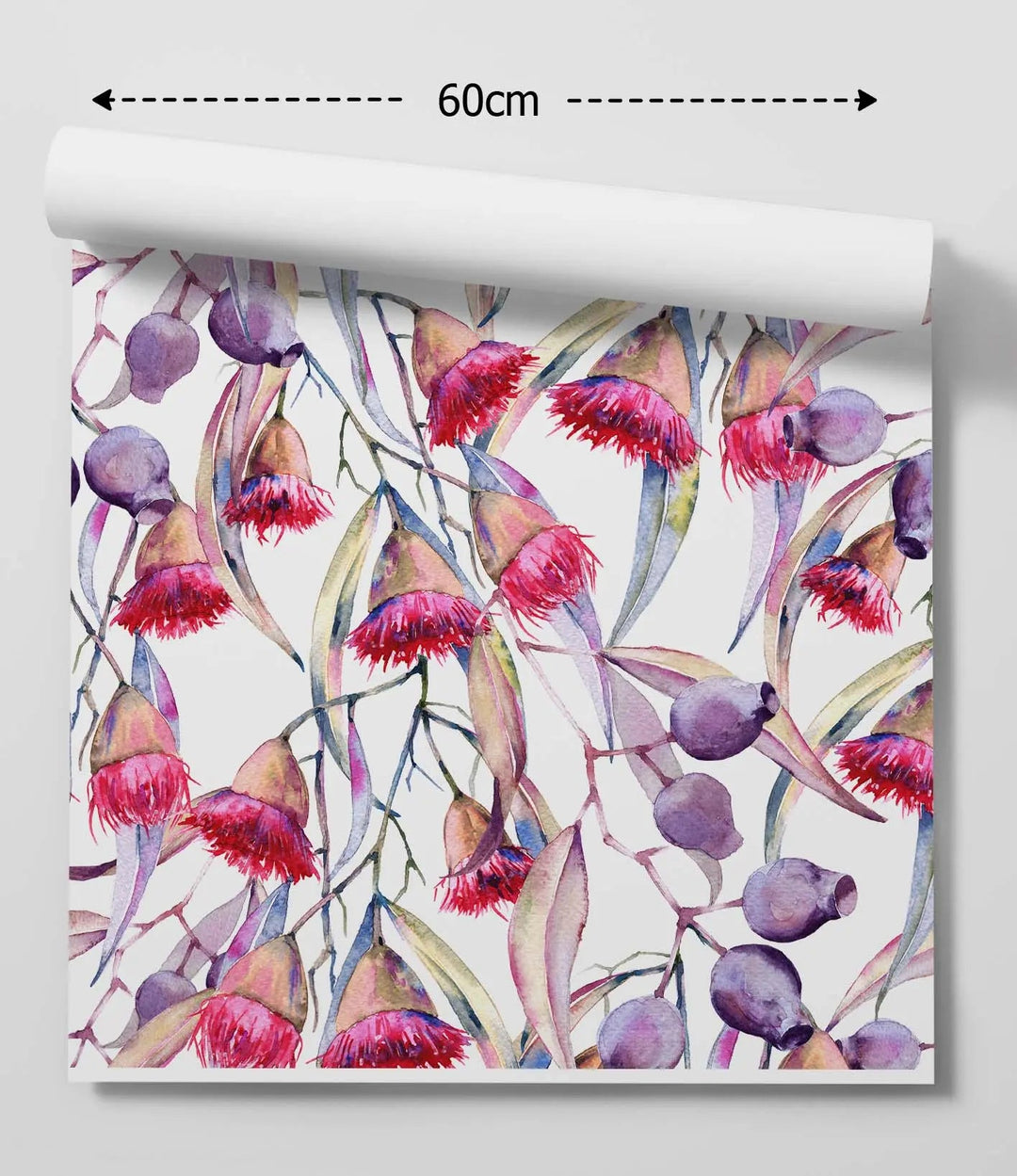 A Perfect Native Garden HALF SIZE - Australian Native Garden Watercolour Removable Wallpaper - I Heart Wall Art