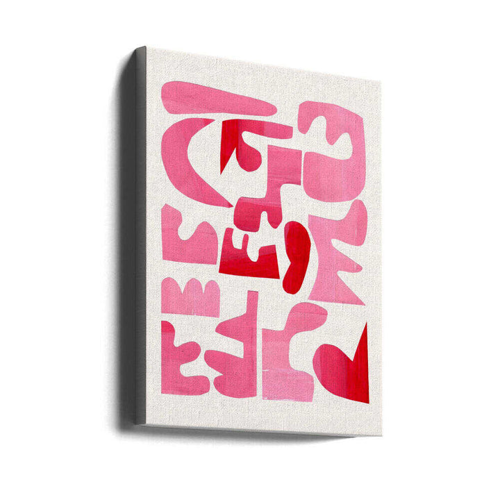 A Pink Puzzle - Stretched Canvas, Poster or Fine Art Print - I Heart Wall Art - Poster Print, Canvas Print or Framed Art Print
