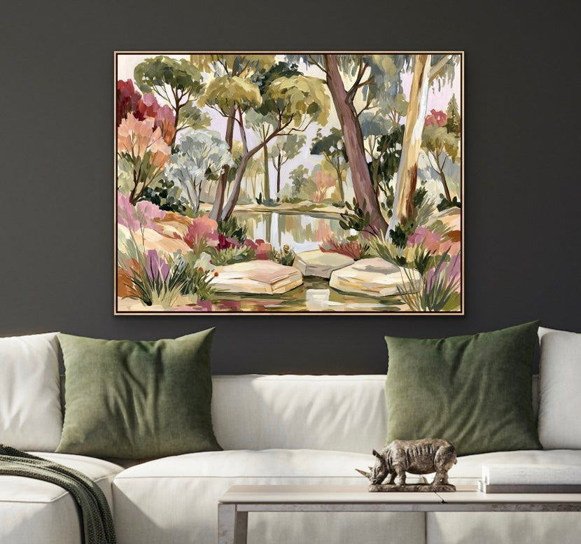 A Resting Place by IHeartStudio - Australian Eucalyptus Bush Garden Nature Canvas Art Print