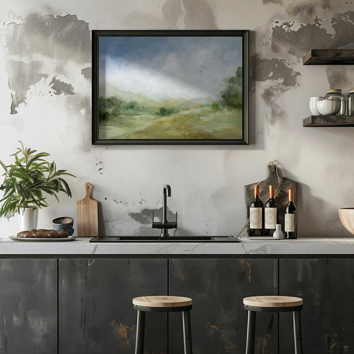 A Serene Countryside Scene - Stretched Canvas, Poster or Fine Art Print - I Heart Wall Art - Poster Print, Canvas Print or Framed Art Print