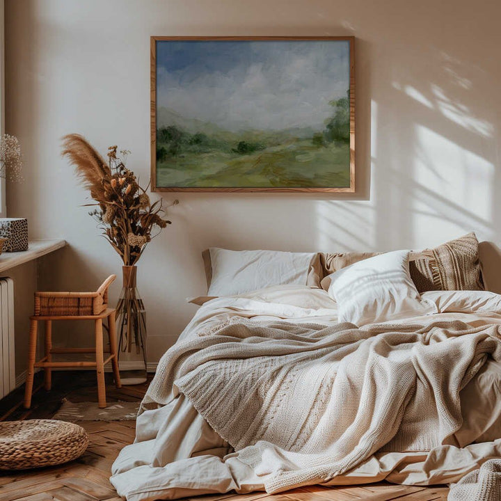 A Serene Countryside Scene - Stretched Canvas, Poster or Fine Art Print - I Heart Wall Art - Poster Print, Canvas Print or Framed Art Print