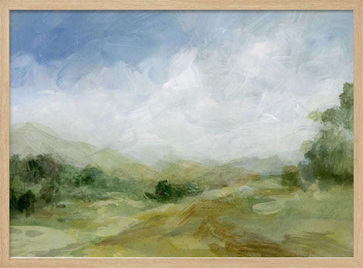 A Serene Countryside Scene - Stretched Canvas, Poster or Fine Art Print - I Heart Wall Art - Poster Print, Canvas Print or Framed Art Print