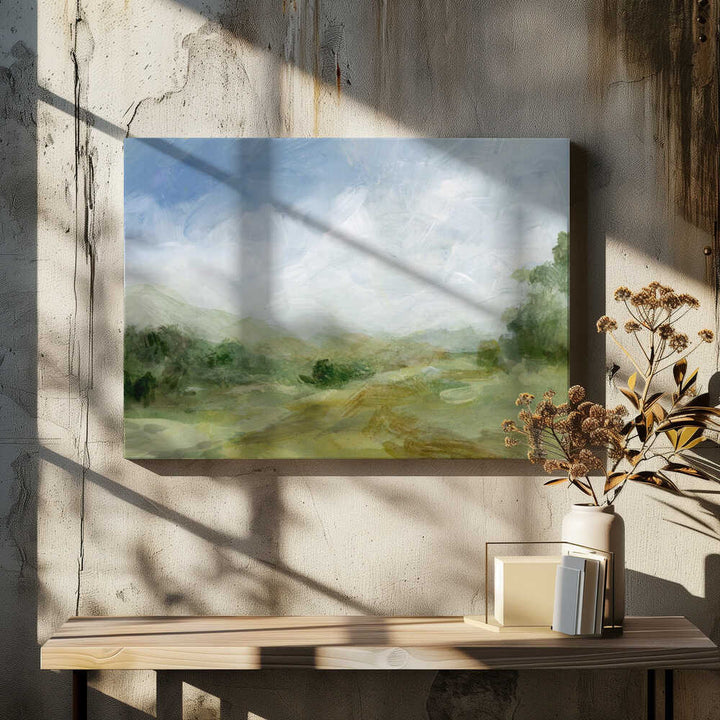 A Serene Countryside Scene - Stretched Canvas, Poster or Fine Art Print - I Heart Wall Art - Poster Print, Canvas Print or Framed Art Print