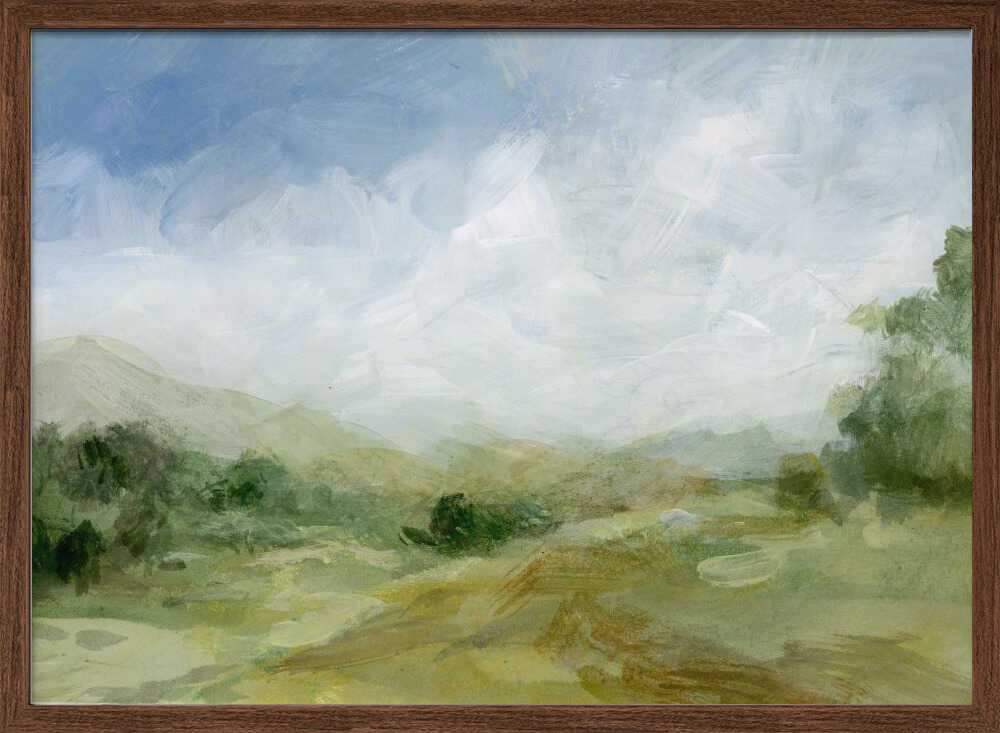 A Serene Countryside Scene - Stretched Canvas, Poster or Fine Art Print - I Heart Wall Art - Poster Print, Canvas Print or Framed Art Print
