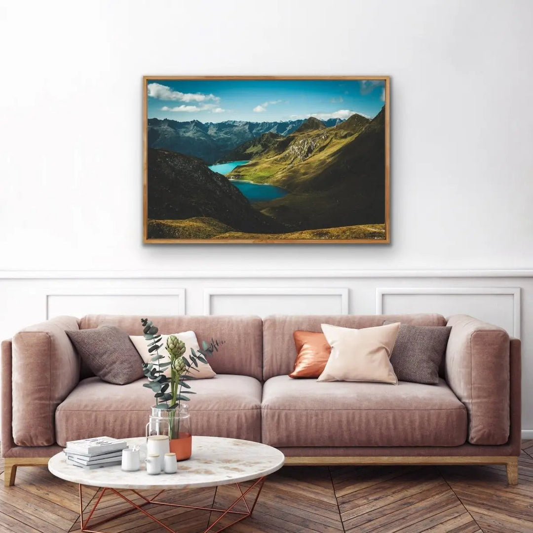 A Swiss Summer - Landscape Photographic Art Print Stretched Canvas Wall Art - I Heart Wall Art - Poster Print, Canvas Print or Framed Art Print