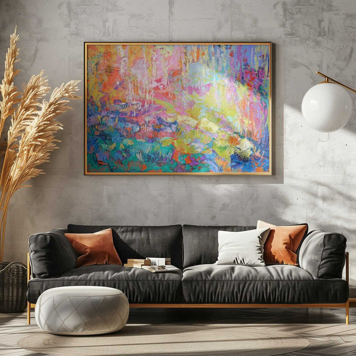 A Symphony of Colorful Harmony - Stretched Canvas, Poster or Fine Art Print - I Heart Wall Art - Poster Print, Canvas Print or Framed Art Print