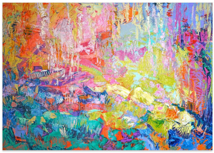 A Symphony of Colorful Harmony - Stretched Canvas, Poster or Fine Art Print - I Heart Wall Art - Poster Print, Canvas Print or Framed Art Print