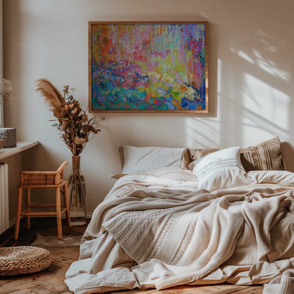A Symphony of Colorful Harmony - Stretched Canvas, Poster or Fine Art Print - I Heart Wall Art - Poster Print, Canvas Print or Framed Art Print
