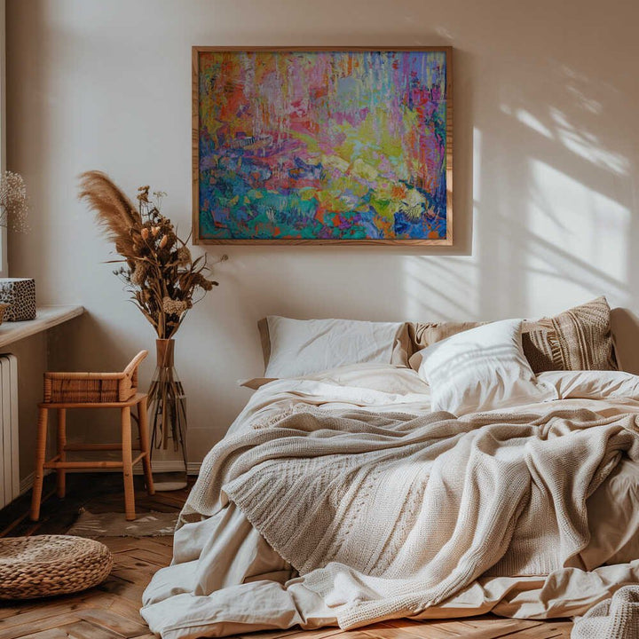 A Symphony of Colorful Harmony - Stretched Canvas, Poster or Fine Art Print - I Heart Wall Art - Poster Print, Canvas Print or Framed Art Print