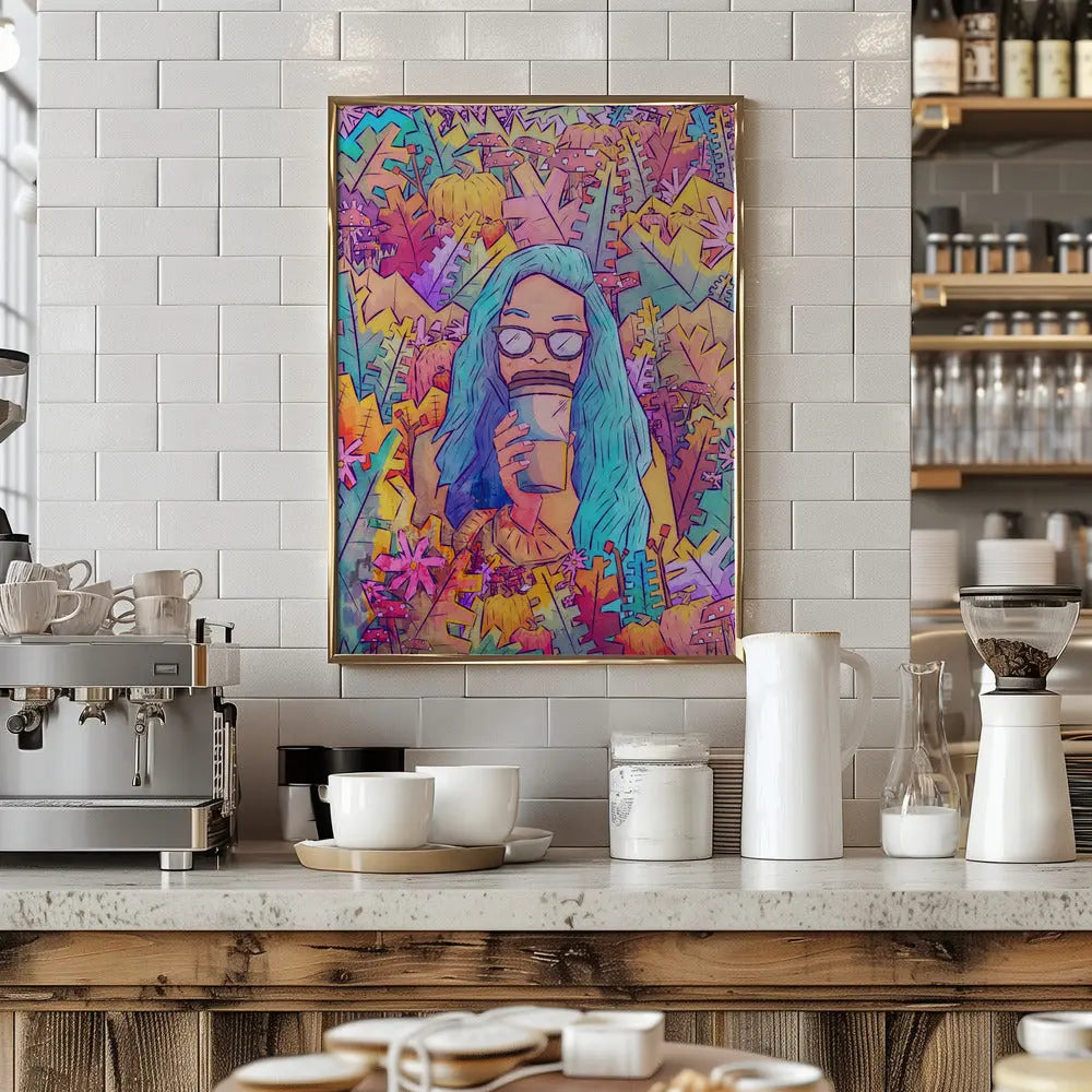 A Vibrant Autumn Rest - Stretched Canvas, Poster or Fine Art Print I Heart Wall Art