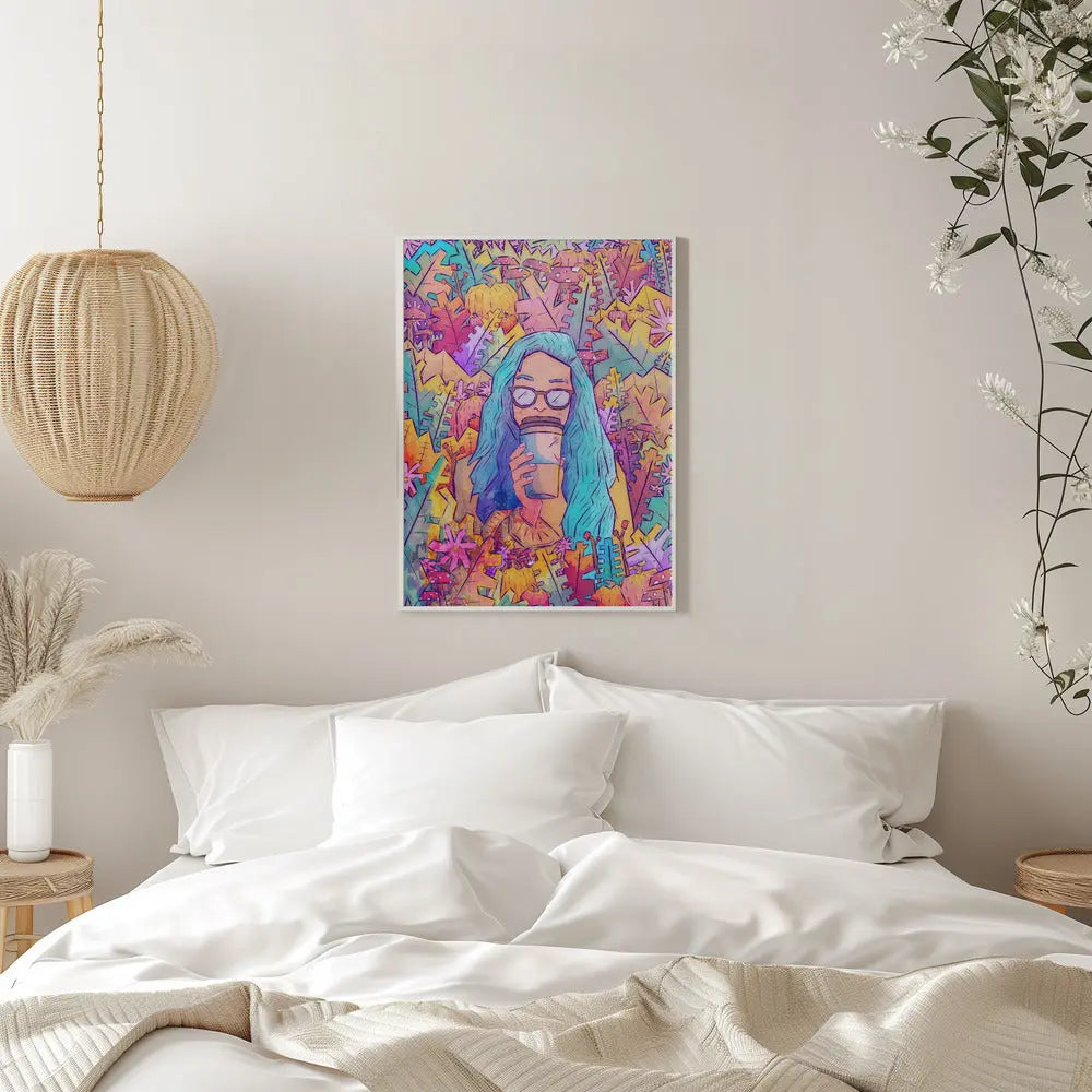 A Vibrant Autumn Rest - Stretched Canvas, Poster or Fine Art Print I Heart Wall Art