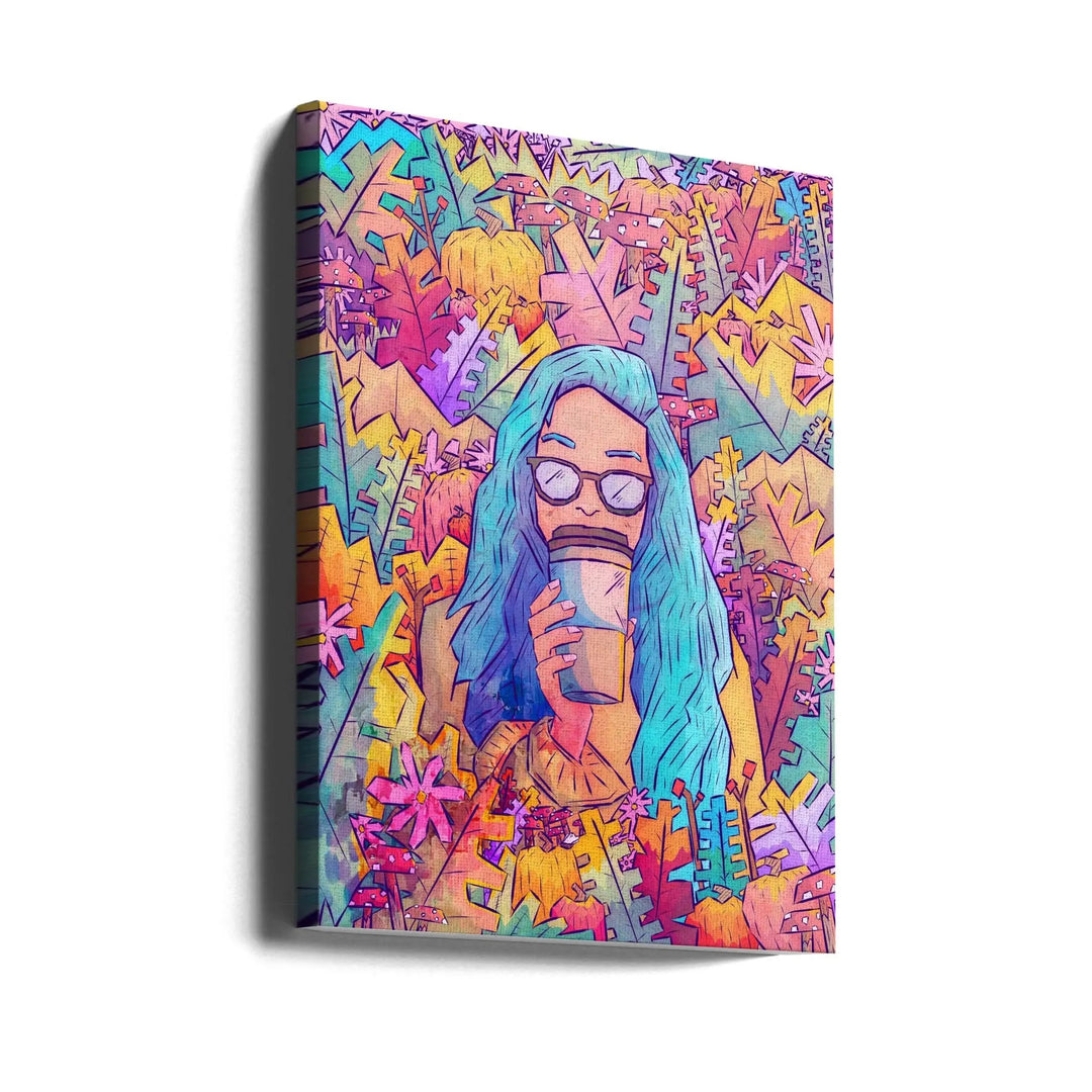 A Vibrant Autumn Rest - Stretched Canvas, Poster or Fine Art Print I Heart Wall Art