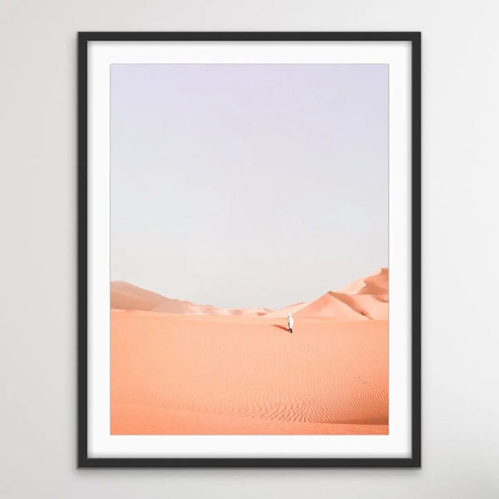 A Walk In The Desert II- Boho Pastel Photographic Desert Landscape Print - I Heart Wall Art - Poster Print, Canvas Print or Framed Art Print