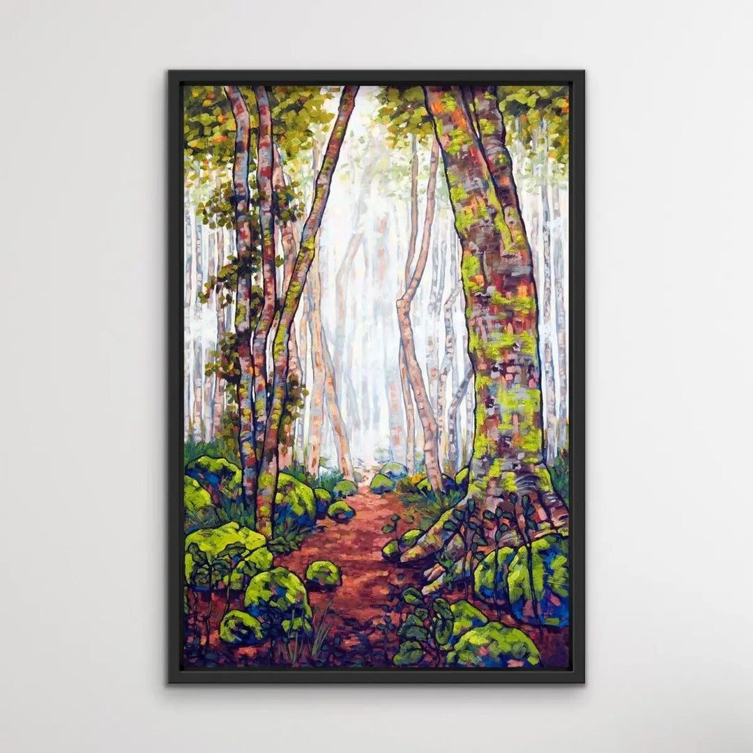 A Walk In The Rainforest - Australian Nature Misty Forest Canvas Print - Nature Wall Art - I Heart Wall Art - Poster Print, Canvas Print or Framed Art Print