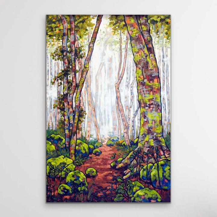 A Walk In The Rainforest - Australian Nature Misty Forest Canvas Print - Nature Wall Art - I Heart Wall Art - Poster Print, Canvas Print or Framed Art Print