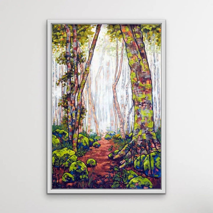A Walk In The Rainforest - Australian Nature Misty Forest Canvas Print - Nature Wall Art - I Heart Wall Art - Poster Print, Canvas Print or Framed Art Print