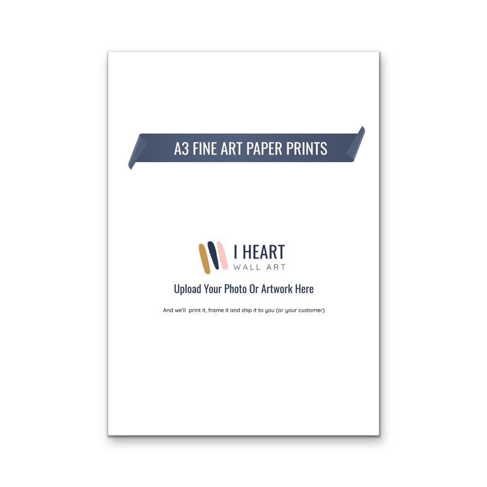 A3 - Size (297 x 420mm) Portrait Fine Art Paper Print - I Heart Wall Art - Poster Print, Canvas Print or Framed Art Print