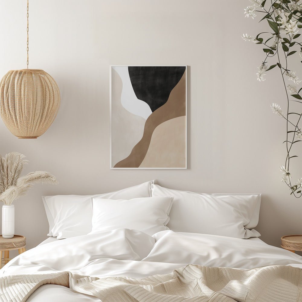 Abstract Beige and Brown Art - Stretched Canvas, Poster or Fine Art Print - I Heart Wall Art - Poster Print, Canvas Print or Framed Art Print