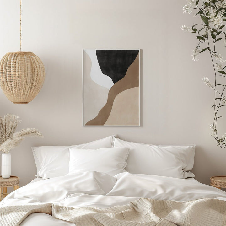 Abstract Beige and Brown Art - Stretched Canvas, Poster or Fine Art Print - I Heart Wall Art - Poster Print, Canvas Print or Framed Art Print