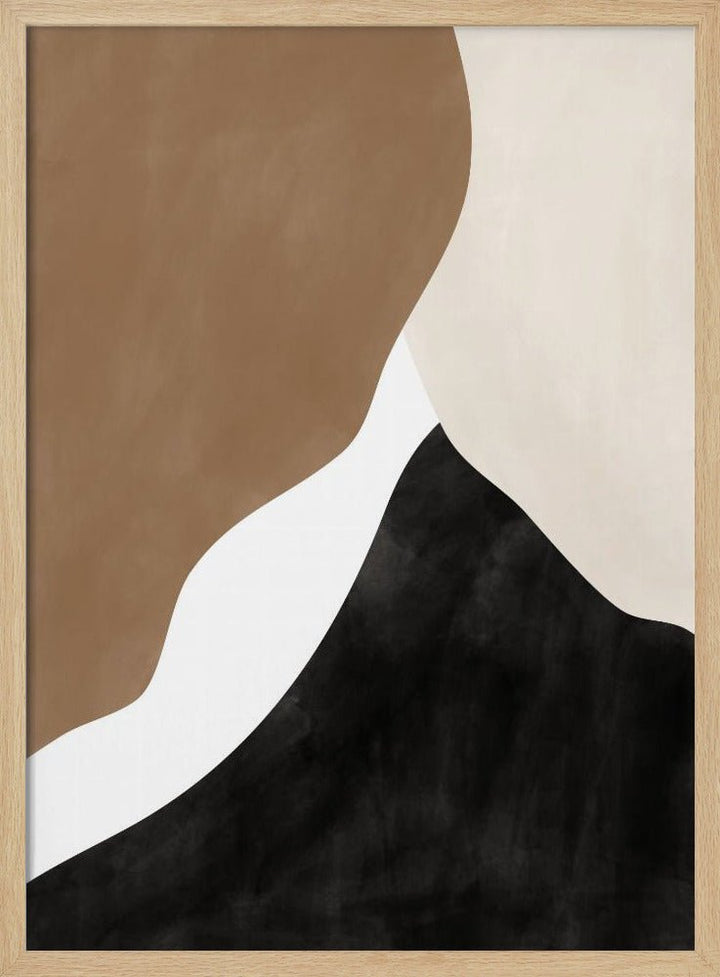 Abstract Beige and Brown Art - Stretched Canvas, Poster or Fine Art Print - I Heart Wall Art - Poster Print, Canvas Print or Framed Art Print