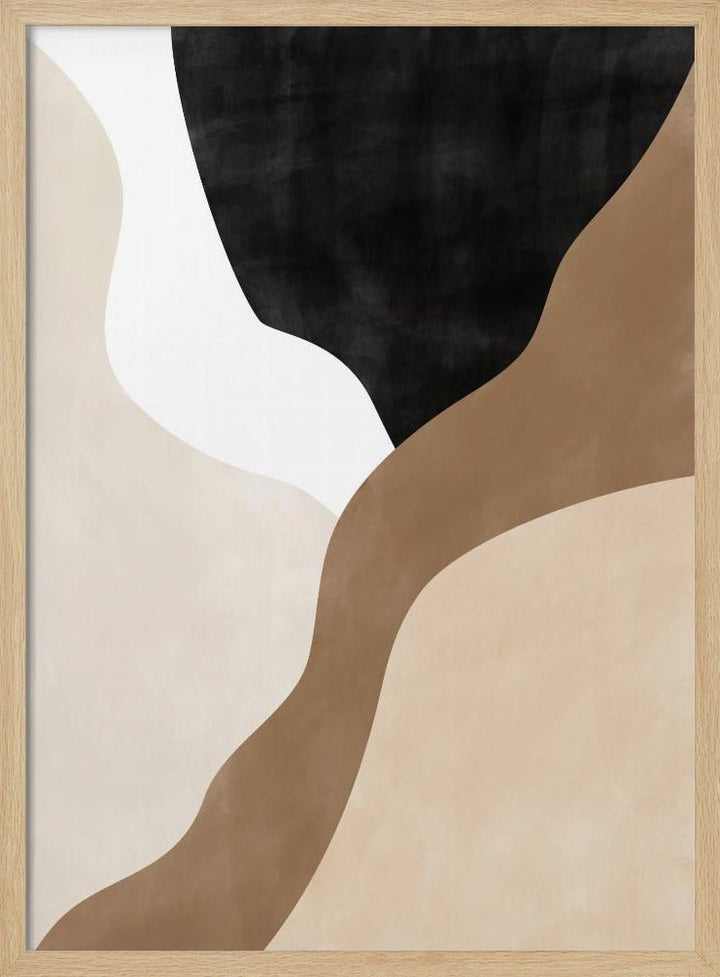 Abstract Beige and Brown Art - Stretched Canvas, Poster or Fine Art Print - I Heart Wall Art - Poster Print, Canvas Print or Framed Art Print
