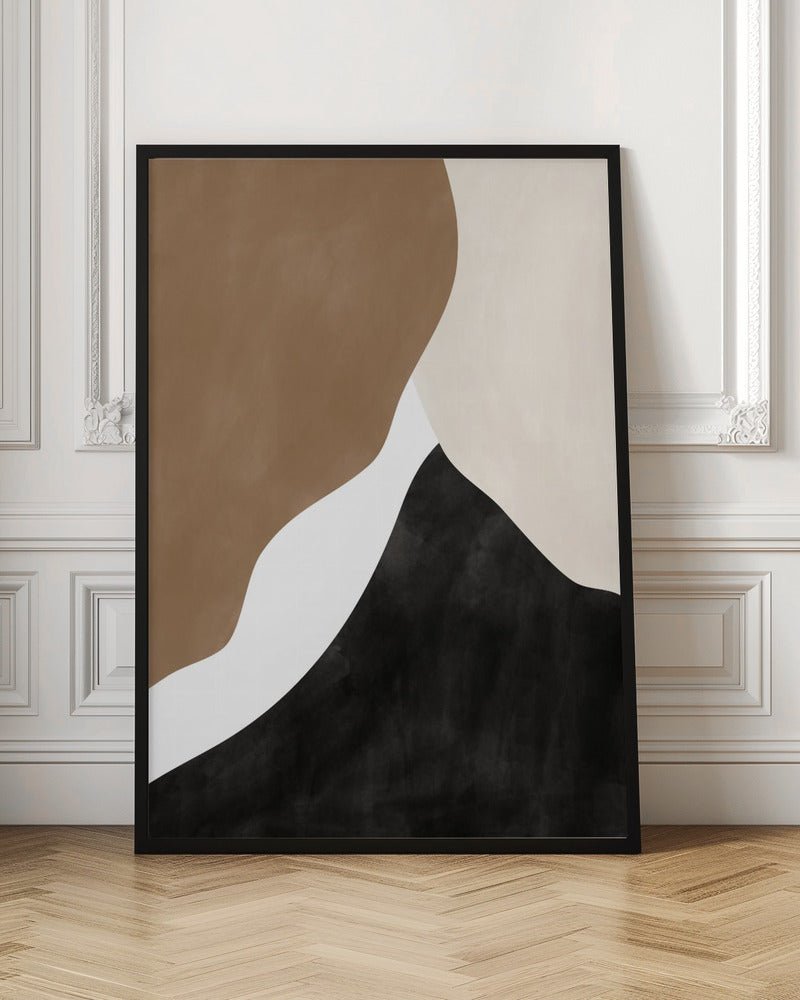 Abstract Beige and Brown Art - Stretched Canvas, Poster or Fine Art Print - I Heart Wall Art - Poster Print, Canvas Print or Framed Art Print