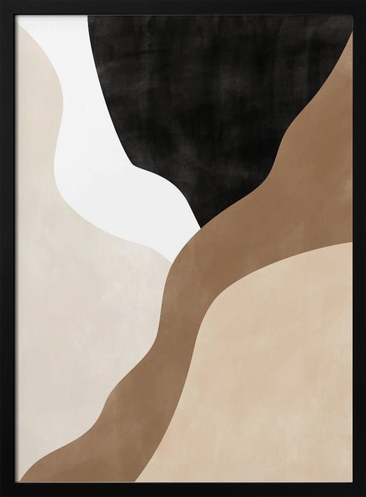 Abstract Beige and Brown Art - Stretched Canvas, Poster or Fine Art Print - I Heart Wall Art - Poster Print, Canvas Print or Framed Art Print