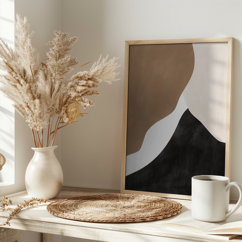 Abstract Beige and Brown Art - Stretched Canvas, Poster or Fine Art Print - I Heart Wall Art - Poster Print, Canvas Print or Framed Art Print