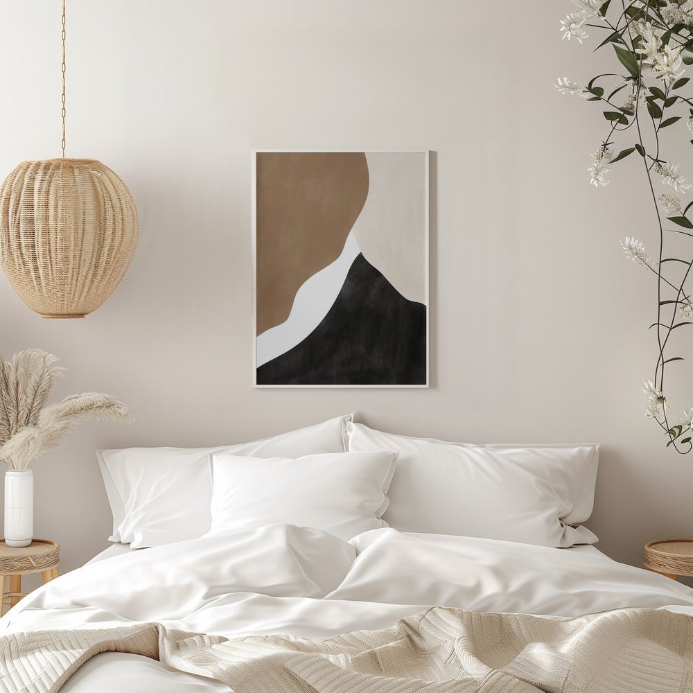 Abstract Beige and Brown Art - Stretched Canvas, Poster or Fine Art Print - I Heart Wall Art - Poster Print, Canvas Print or Framed Art Print