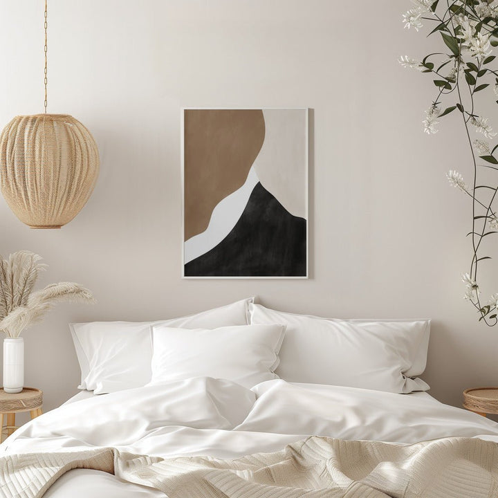 Abstract Beige and Brown Art - Stretched Canvas, Poster or Fine Art Print - I Heart Wall Art - Poster Print, Canvas Print or Framed Art Print