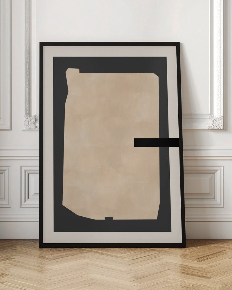 Abstract Beige Painting - Stretched Canvas, Poster or Fine Art Print - I Heart Wall Art - Poster Print, Canvas Print or Framed Art Print