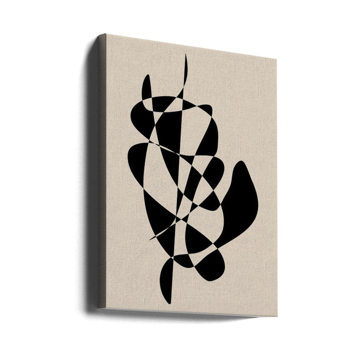 Abstract Black Shapes - Stretched Canvas, Poster or Fine Art Print - I Heart Wall Art - Poster Print, Canvas Print or Framed Art Print