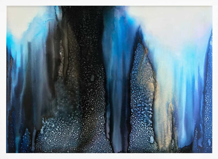 Abstract Blue Depths - Stretched Canvas, Poster or Fine Art Print - I Heart Wall Art - Poster Print, Canvas Print or Framed Art Print