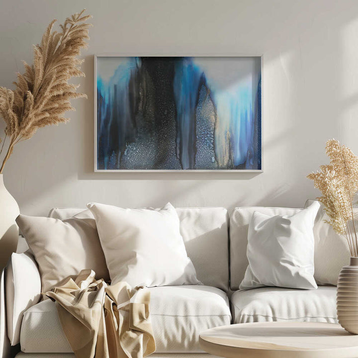 Abstract Blue Depths - Stretched Canvas, Poster or Fine Art Print - I Heart Wall Art - Poster Print, Canvas Print or Framed Art Print