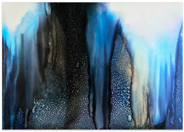 Abstract Blue Depths - Stretched Canvas, Poster or Fine Art Print - I Heart Wall Art - Poster Print, Canvas Print or Framed Art Print