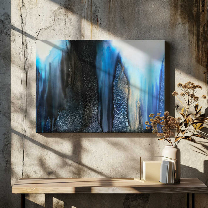 Abstract Blue Depths - Stretched Canvas, Poster or Fine Art Print - I Heart Wall Art - Poster Print, Canvas Print or Framed Art Print