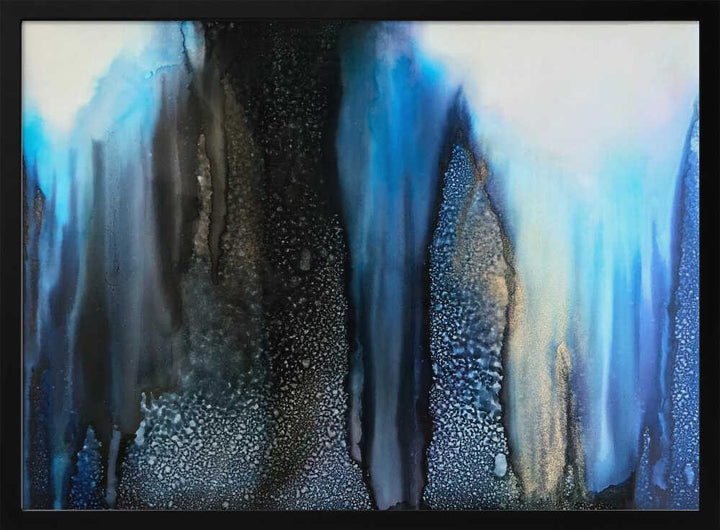 Abstract Blue Depths - Stretched Canvas, Poster or Fine Art Print - I Heart Wall Art - Poster Print, Canvas Print or Framed Art Print