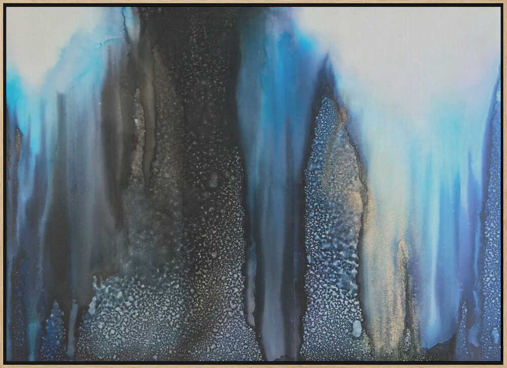 Abstract Blue Depths - Stretched Canvas, Poster or Fine Art Print - I Heart Wall Art - Poster Print, Canvas Print or Framed Art Print