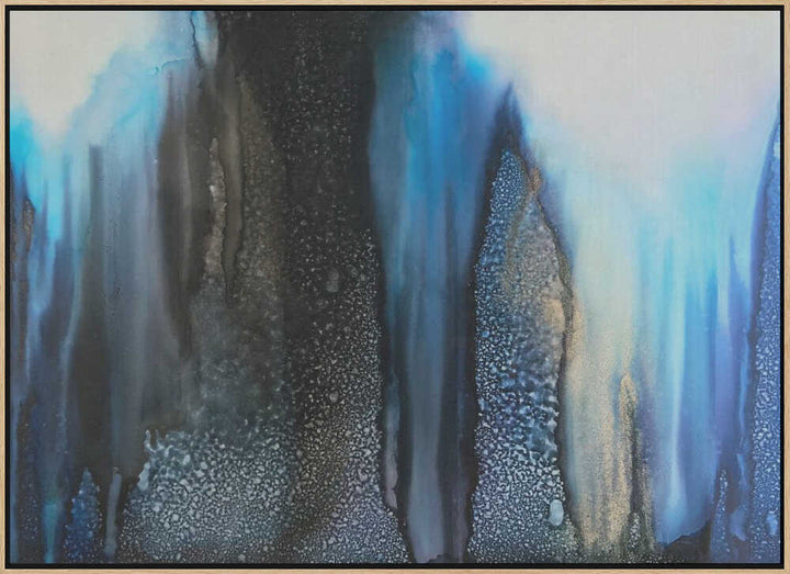 Abstract Blue Depths - Stretched Canvas, Poster or Fine Art Print - I Heart Wall Art - Poster Print, Canvas Print or Framed Art Print