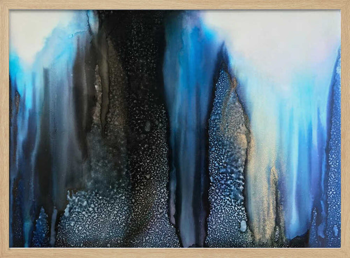 Abstract Blue Depths - Stretched Canvas, Poster or Fine Art Print - I Heart Wall Art - Poster Print, Canvas Print or Framed Art Print