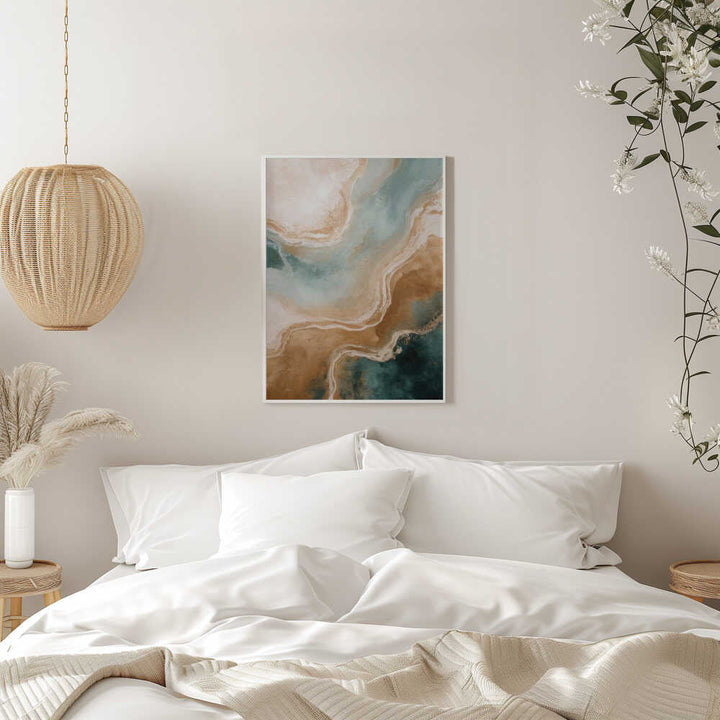 Abstract Coastal Flow - Stretched Canvas, Poster or Fine Art Print - I Heart Wall Art - Poster Print, Canvas Print or Framed Art Print