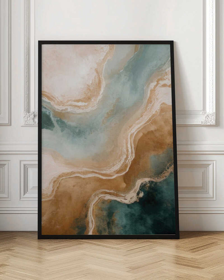 Abstract Coastal Flow - Stretched Canvas, Poster or Fine Art Print - I Heart Wall Art - Poster Print, Canvas Print or Framed Art Print