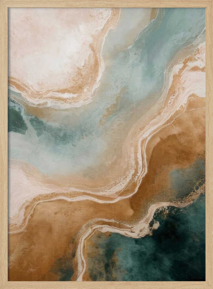 Abstract Coastal Flow - Stretched Canvas, Poster or Fine Art Print - I Heart Wall Art - Poster Print, Canvas Print or Framed Art Print